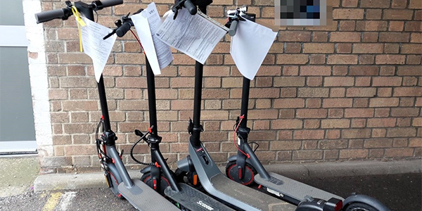 seized e-scooters