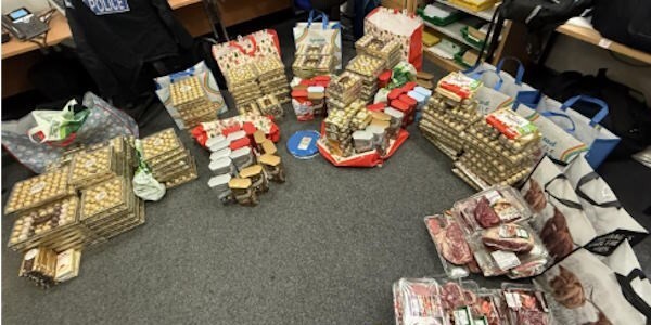 Stolen goods recovered included chocolate and meat
