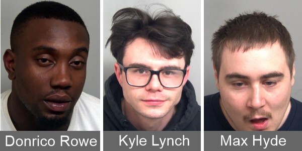 Donrico Rowe, Kyle Lynch and Max Hyde