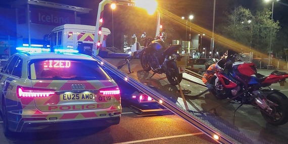 Two Bikes Being Seized.