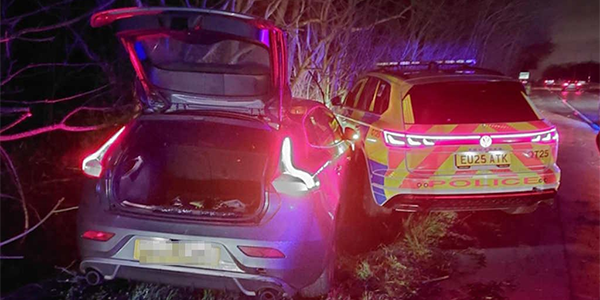 car stopped by officers in West Horndon