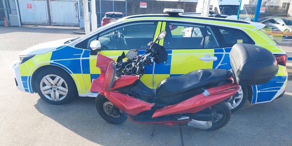 Seized moped, Clacton