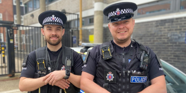 PC Jordan Nicholls and PC Adam Blanch.