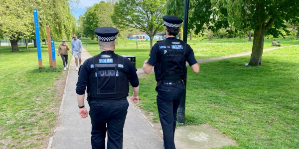 High-visibility patrols in Wickford Memorial Park