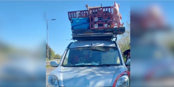 Over loaded vehicle 