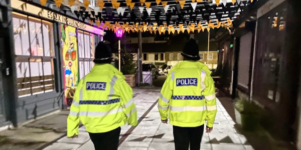 Officers on patrol in Southend