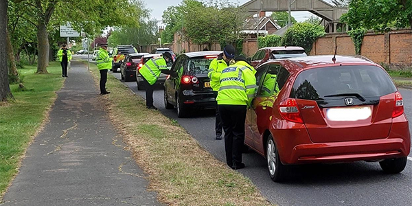 Road safety checks in Frinton