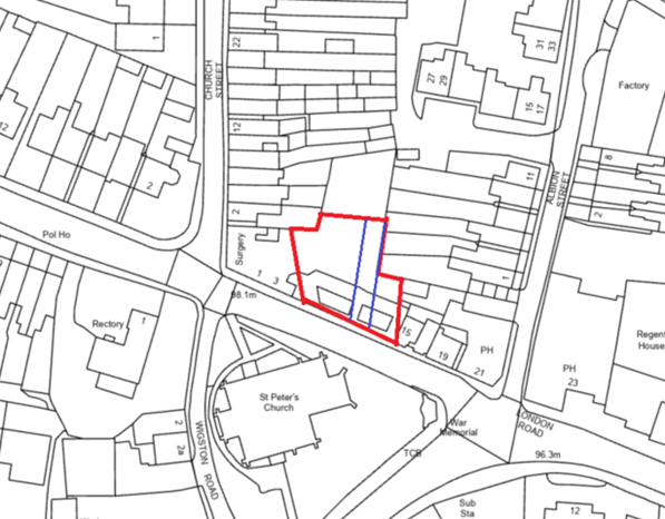 Oadby map