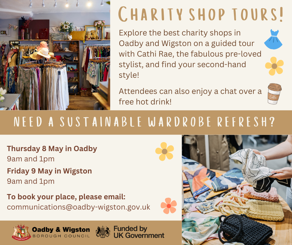 Book your place on our charity shop tours!