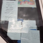 Thank-you messages for bin crews