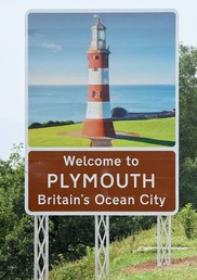 Welcome to Plymouth sign