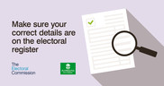 Electoral Commission 'check your details' graphic