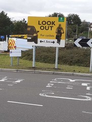 'Look out for cyclists' sign