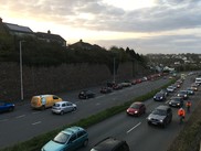 Congestion on Tavistock Road and Manadon Roundabout