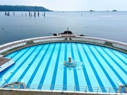 image of Tinside Lido with Plymouth Sound in the background