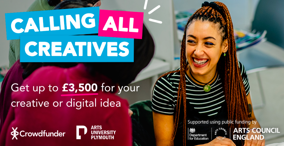 Up to £3,500 in funding available for creative and digital ideas in Plymouth!