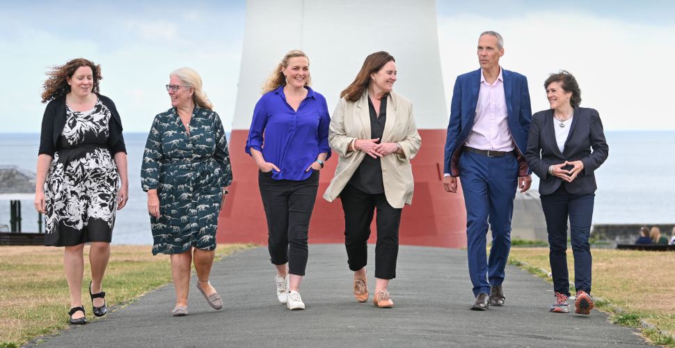 Heritage fund and National Marine Park team on Plymouth Hoe