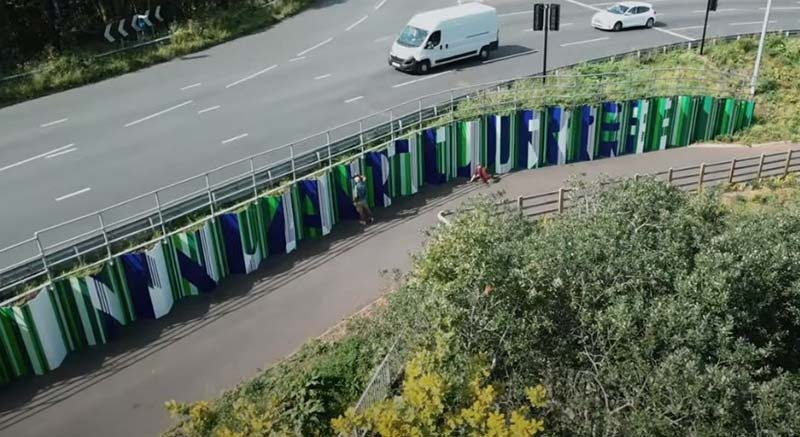 Forder Valley mural from above