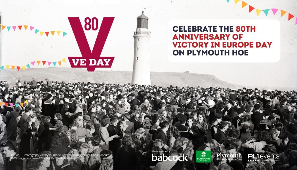 VE Day on Plymouth Hoe 