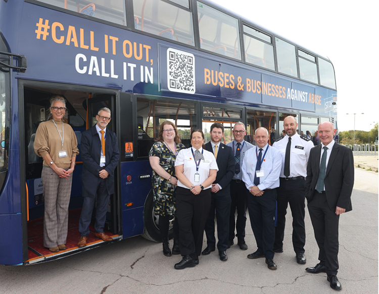 Business against abuse bus