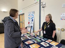 Jane Gardner, DPFCC talking to Essex Police colleague 