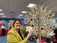 Jane Gardner at the Partnership Tree Event 