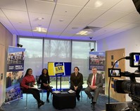 From left to right, Jillo Ntim, Janelle Ndlovu, Jane Gardner and Roger Hirst 