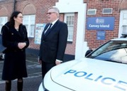 PFCC and MP tour police station and view investment in youth outreach on Canvey Island