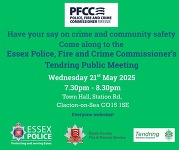 Graphic for Tendring public meeting 21st May