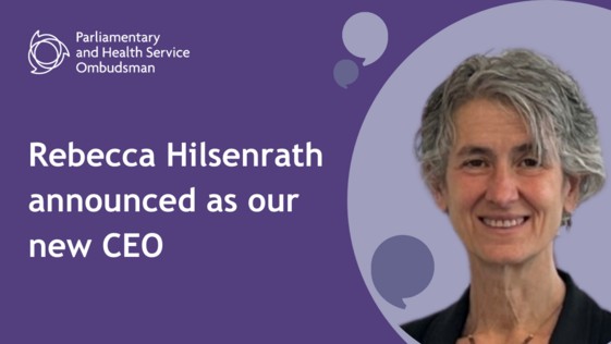 Rebecca Hilsenrath announced as our new CEO