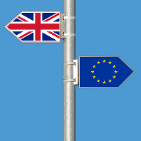 eu and uk flags