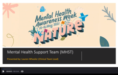 MHST Mental Health Awareness Week video