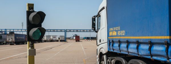 Customs check at Portsmouth port 