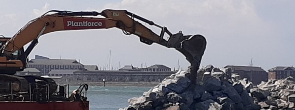 Rock delivery Southsea Coastal Scheme