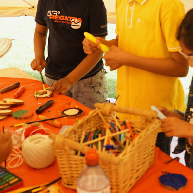 craft activities at a fair