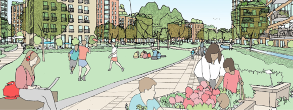 new green space in our city centre