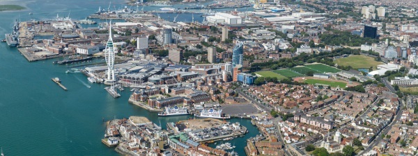 Aerial view Portsmouth