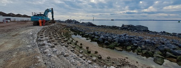 Rubble of old prom
