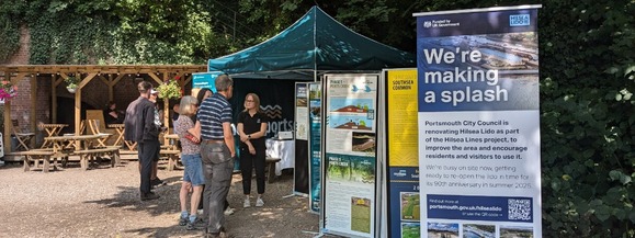 people at engagement event