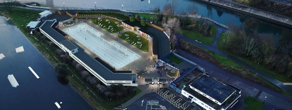 Lido visualisation at night