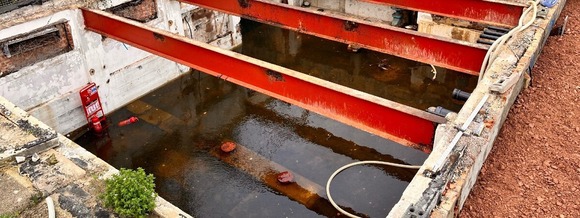 image of a flooded plant room