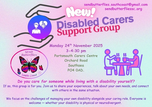 Disabled Carers Support Group flyer