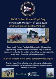 RNSA Solent Forces Pupil Day - poster