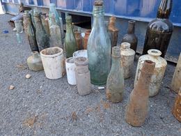 glass bottles