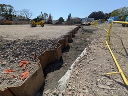 sheet piles installed