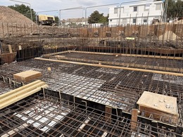 pool with rebar