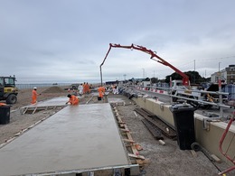 prom slabs being poured