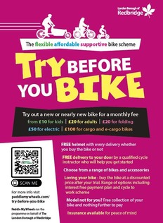 Try before you bike poster