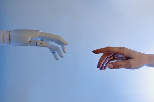 Robot hand and human hand