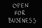 Open for business